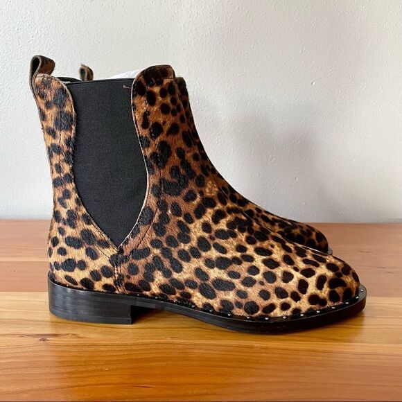 NWT Rebecca Minkoff Sabeen Too Genuine Calf Hair Chelsea Boots - Size: 6 - Picture 2 of 9